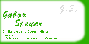 gabor steuer business card